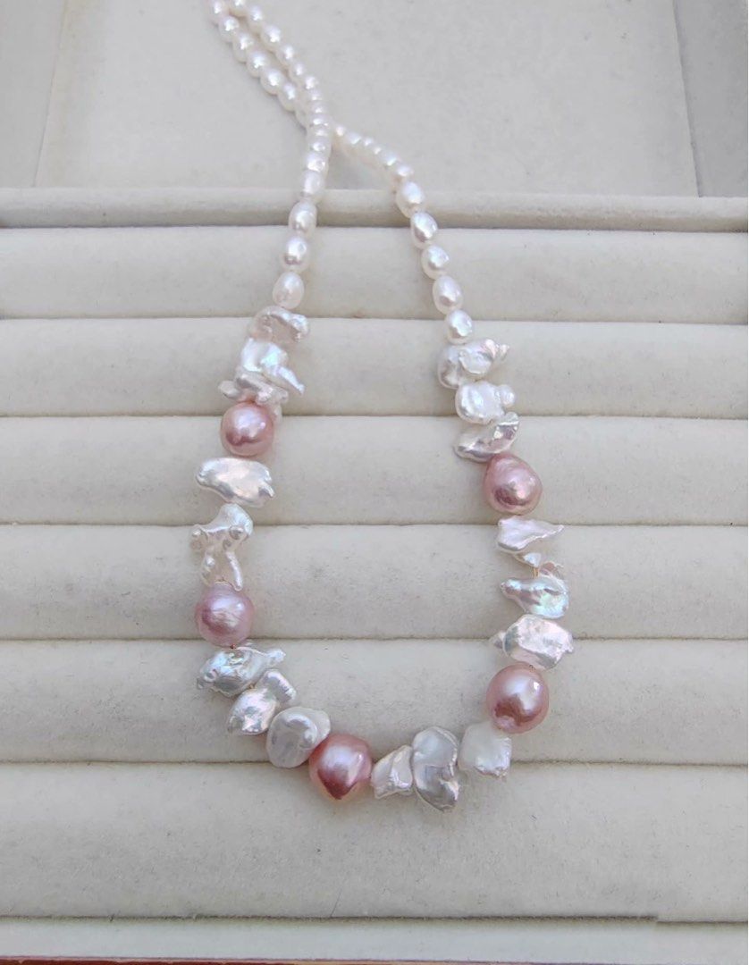 #PN295 Purple Heart | Freshwater Pearl Necklace | Purple Baroque Pearl | Lustrous | Baroque Petals Pearl | Baby Baroque