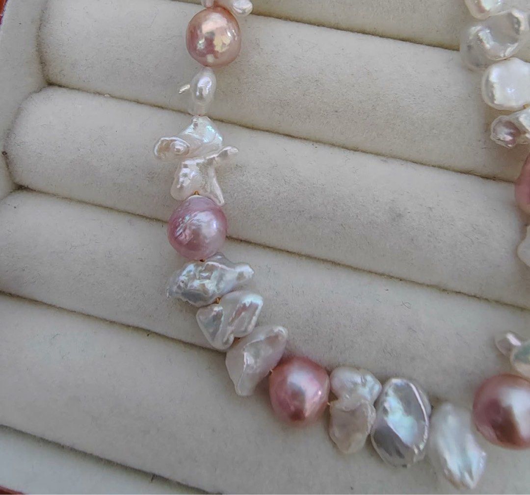 #PN295 Purple Heart | Freshwater Pearl Necklace | Purple Baroque Pearl | Lustrous | Baroque Petals Pearl | Baby Baroque