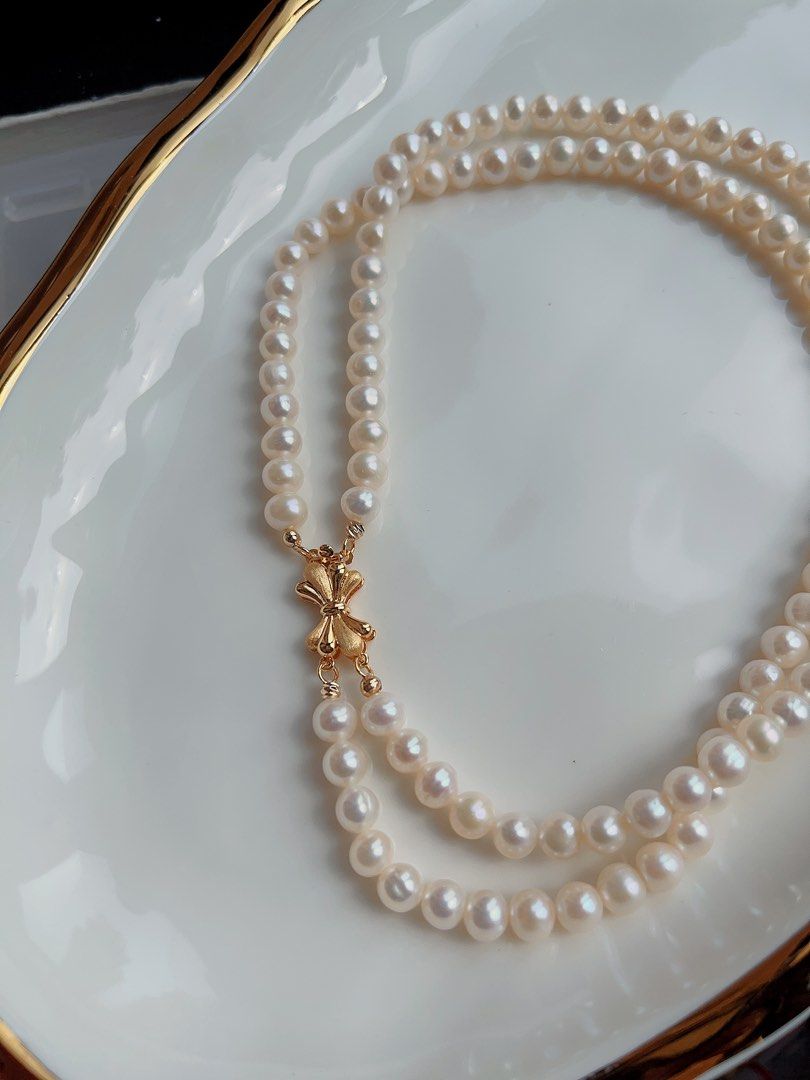 #PN117 Double-layered Freshwater Pearl Necklace | Choker