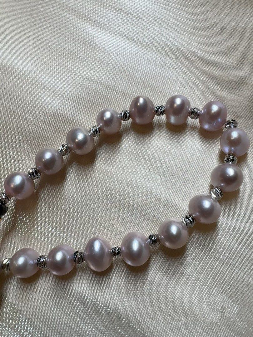 #PN211 Summer Wonder|Freshwater Pearl Necklace & Bracelet Set |Blue Tiger Eye|Yellow Quartz |Sun Stone|Pink Quartz |Big Peach Baroque Pearl |Purple Button Pearl|Bracelet & Necklace Connectable