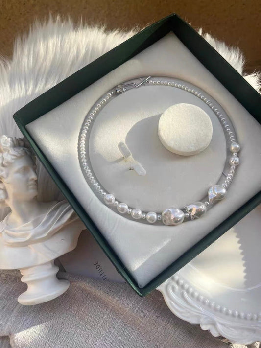 #PN1331 | White Bubble Pearl Necklace | The Pure Edition