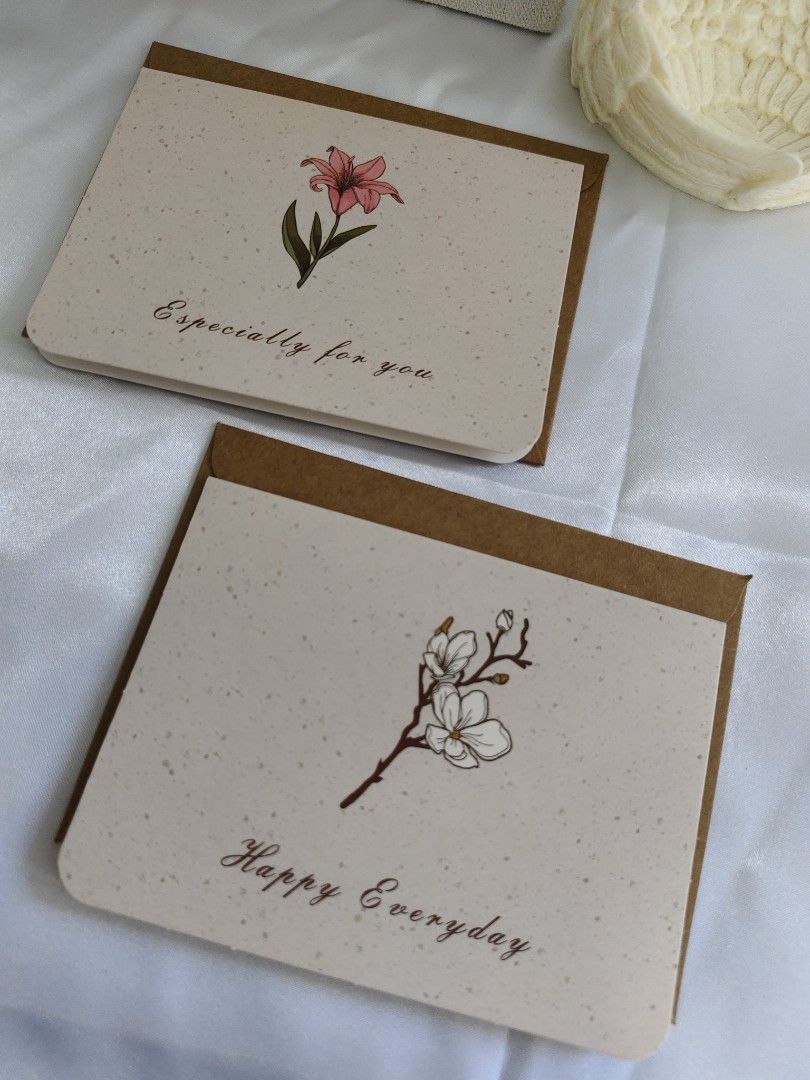 Floral Greeting Cards with Envelopes| GIFT Cards 💐| Thank You Card| Surprise You Card| For Jewelry Orders from the Store