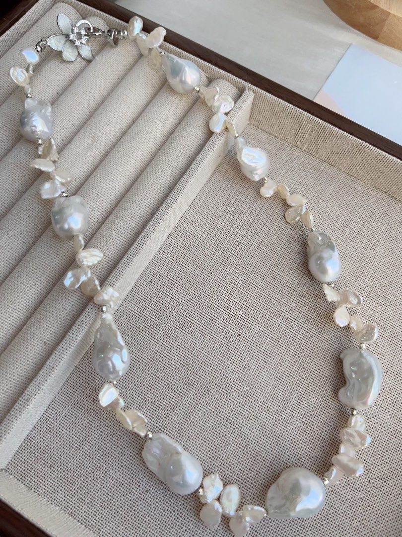 #PN867 Freshwater Pearl Necklace | Fishtail Baroque| Petals| A Little Luxe Goes For| Birthday Gift 🎁