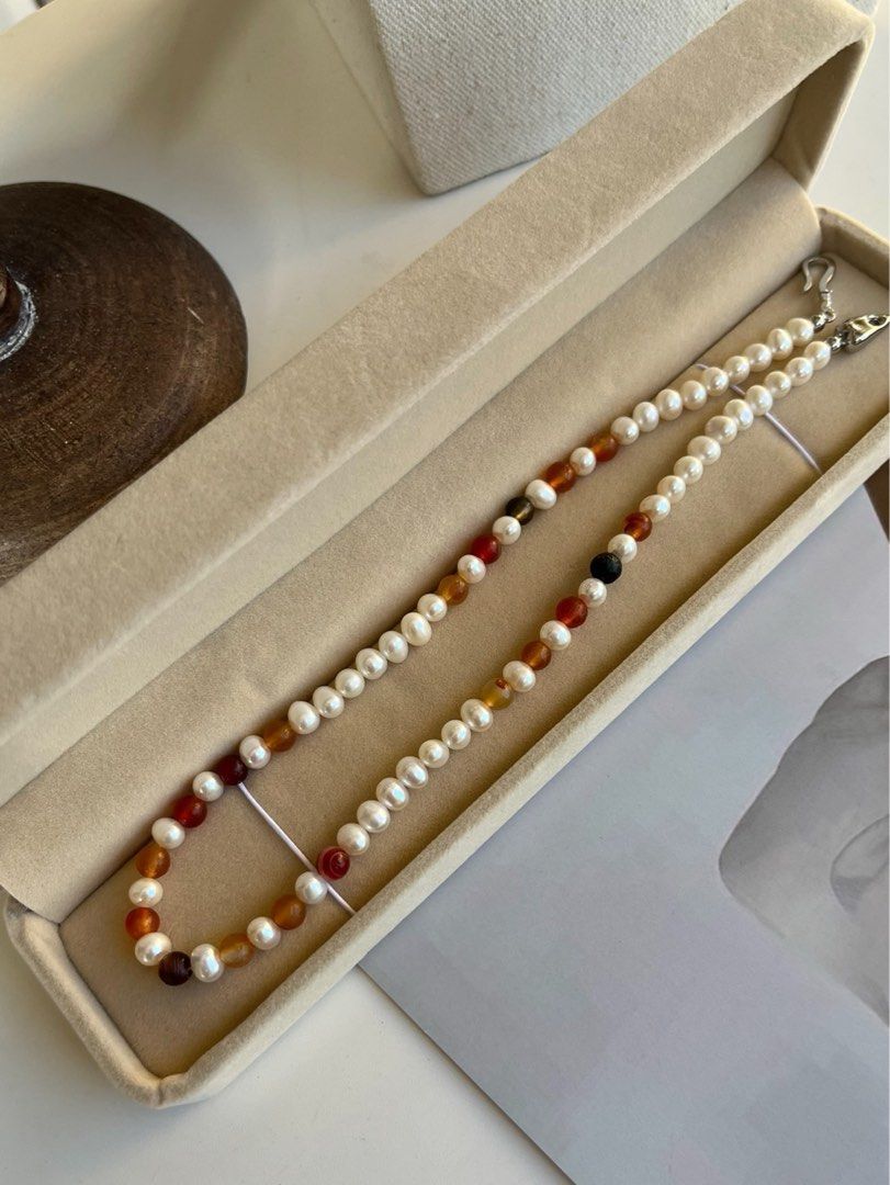 #PN411 Maillard Candy|Freshwater Pearl Necklace |Natural Stones |Quartz|Colorful