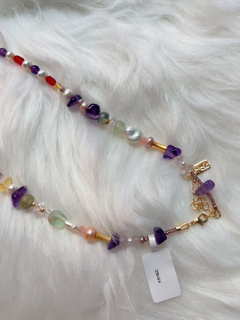 #PN333 Natural Elements | Freshwater Pearl Necklace | Citrine Freeform | Big Baroque Pearl | Rose Quartz | Amethyst Chip| Coin Pearl