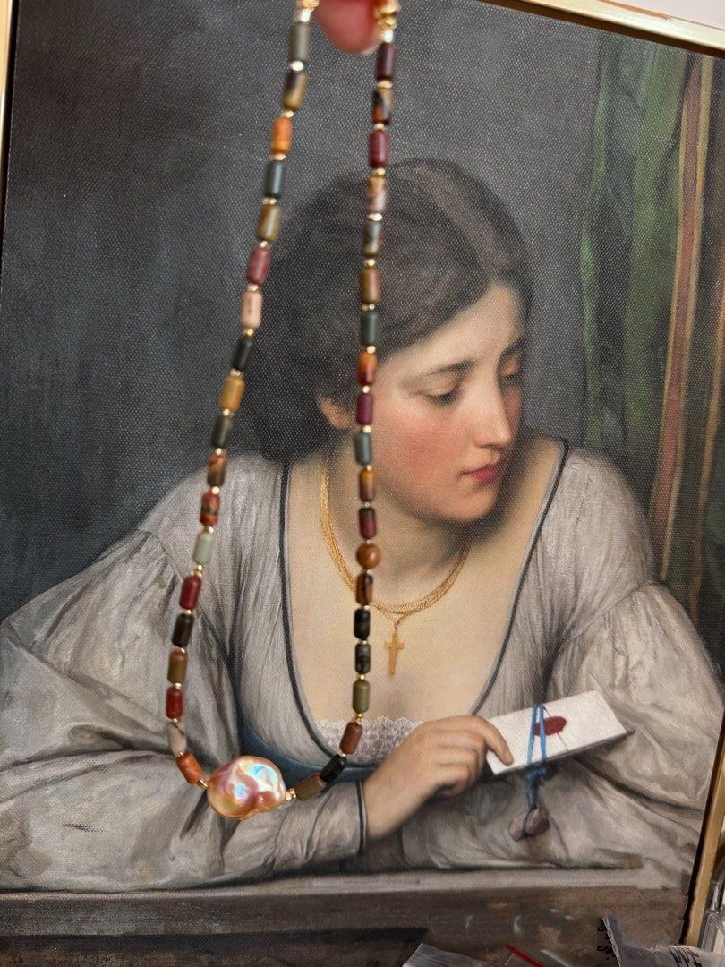 #PN305 Whispers of Nature| Freshwater Pearl Necklace | Lustrous Baroque Pearl | Flawless