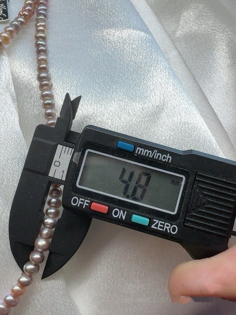 #PN48 Metallic Silver| Freshwater Pearl Necklace | Baby Baroque Pearl | Lustrous Purple |High Quality | Rare