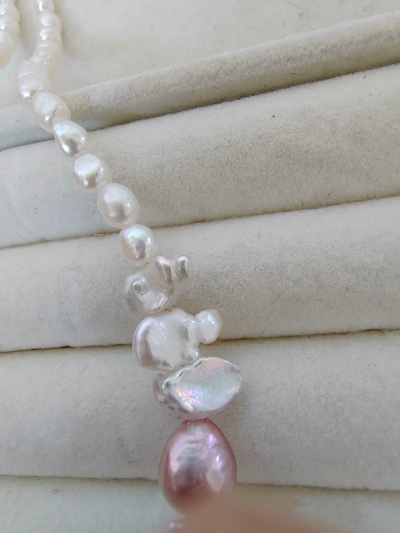 #PN295 Purple Heart | Freshwater Pearl Necklace | Purple Baroque Pearl | Lustrous | Baroque Petals Pearl | Baby Baroque