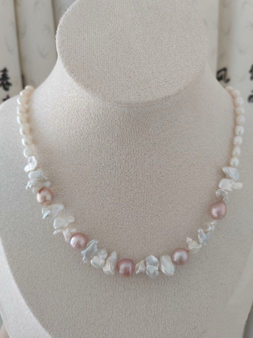 #PN295 Purple Heart | Freshwater Pearl Necklace | Purple Baroque Pearl | Lustrous | Baroque Petals Pearl | Baby Baroque