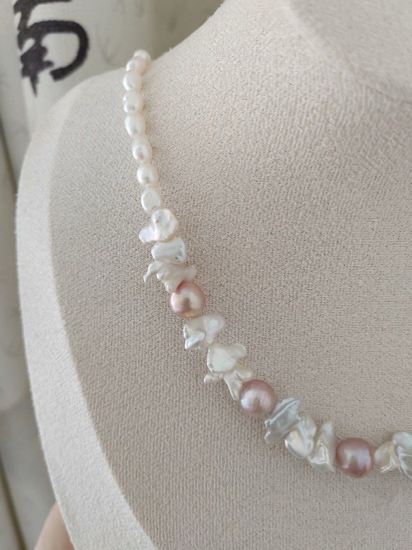 #PN295 Purple Heart | Freshwater Pearl Necklace | Purple Baroque Pearl | Lustrous | Baroque Petals Pearl | Baby Baroque