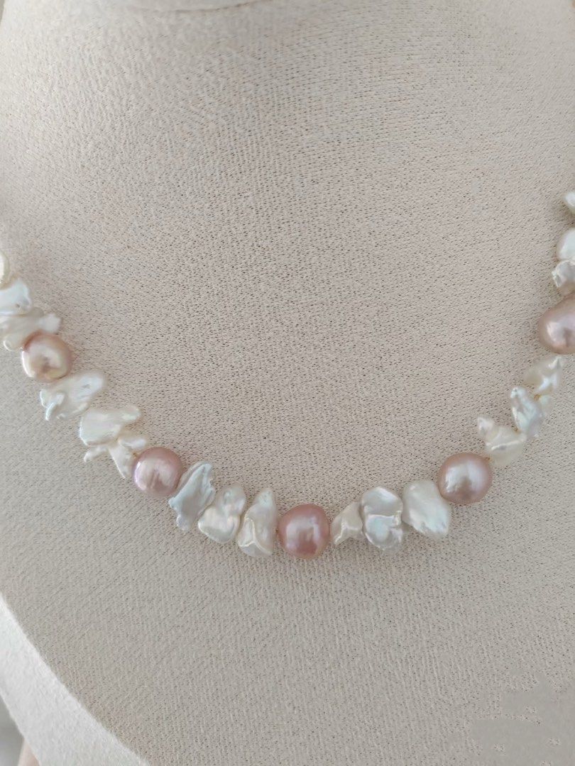 #PN295 Purple Heart | Freshwater Pearl Necklace | Purple Baroque Pearl | Lustrous | Baroque Petals Pearl | Baby Baroque