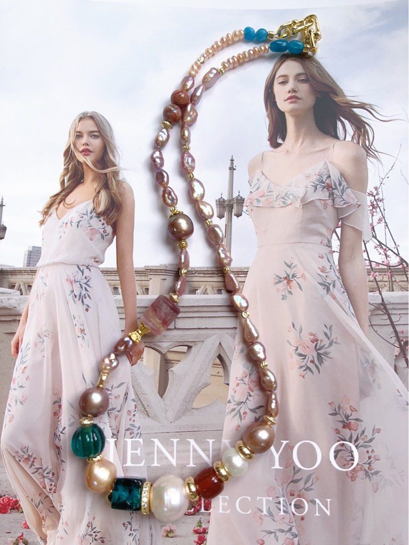 #PN402 [Sale]Purple Fantasy |Genuine Freshwater Pearl Necklace |Red Agate|Fluorite|Big Edison Pearl|Baroque Pearl