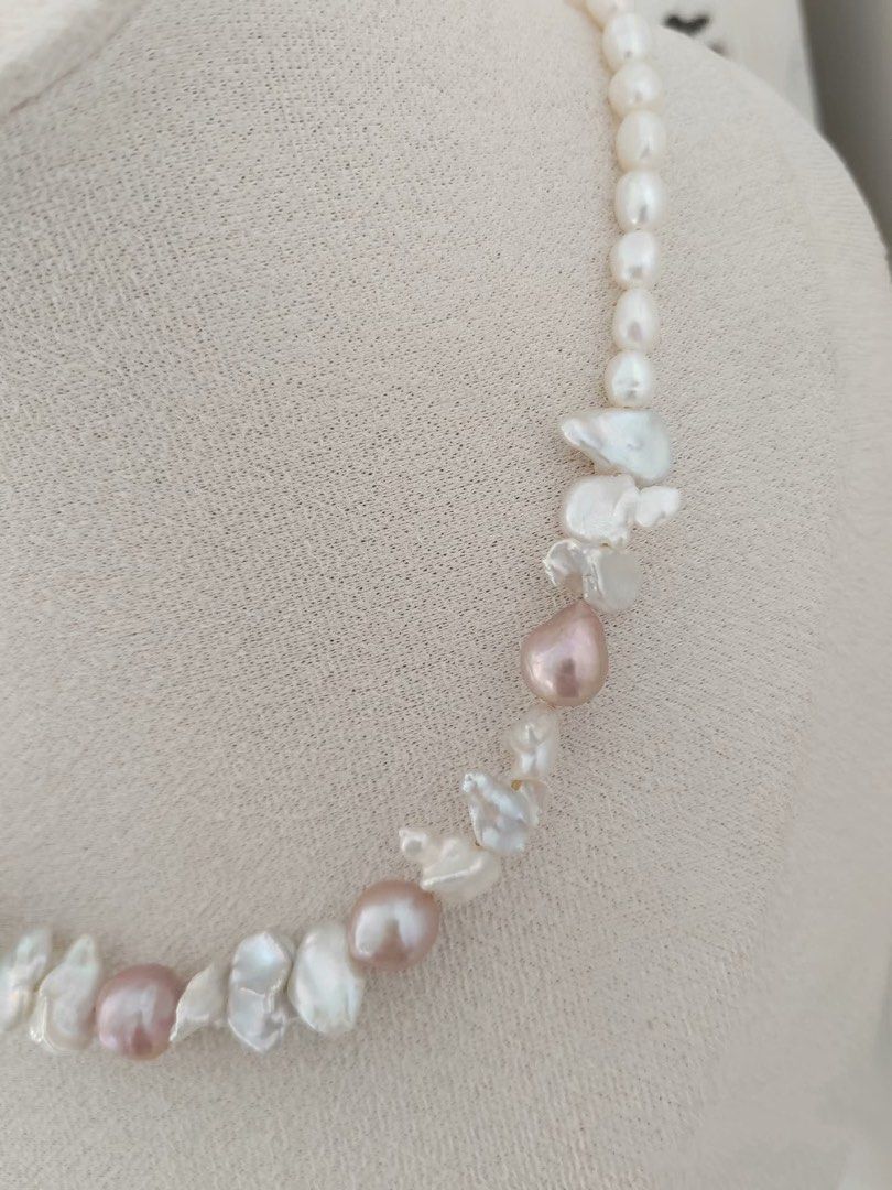 #PN295 Purple Heart | Freshwater Pearl Necklace | Purple Baroque Pearl | Lustrous | Baroque Petals Pearl | Baby Baroque