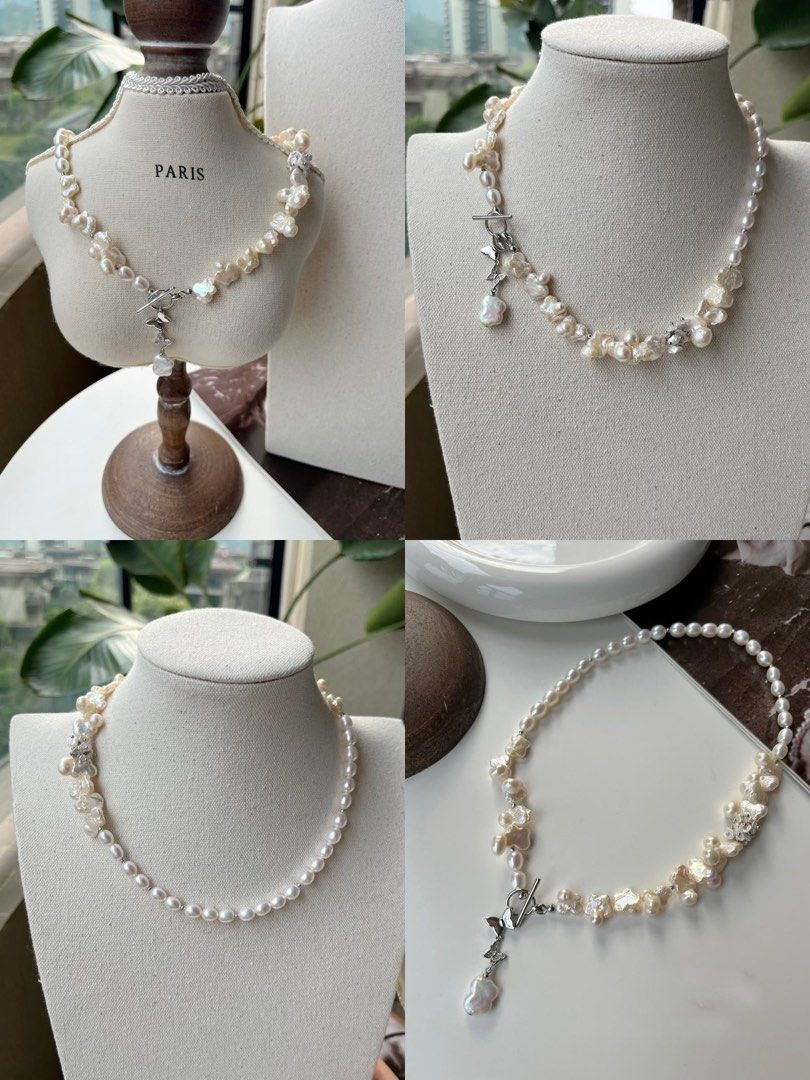 #PN10 [Floral Series] Freshwater Pearl Necklace | Miraculous Butterfly |Elegant