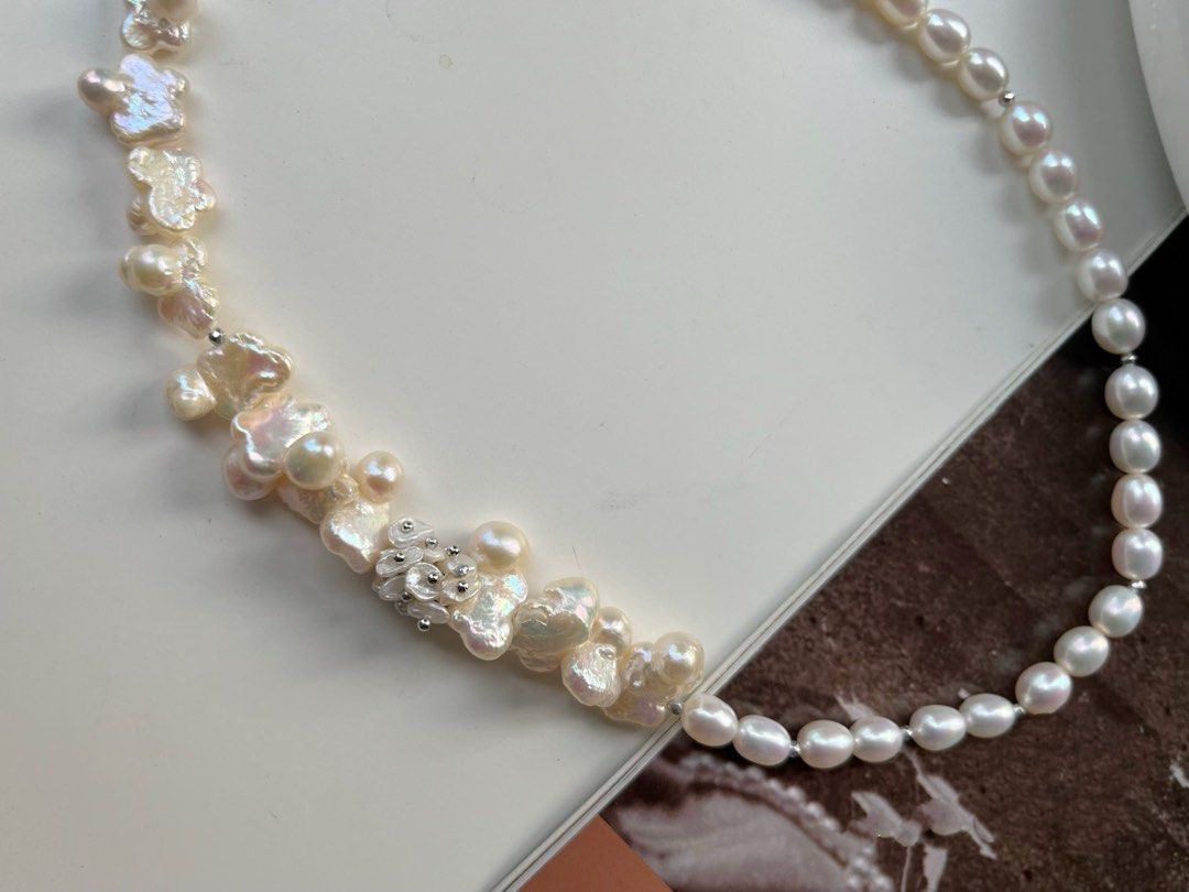 #PN10 [Floral Series] Freshwater Pearl Necklace | Miraculous Butterfly |Elegant