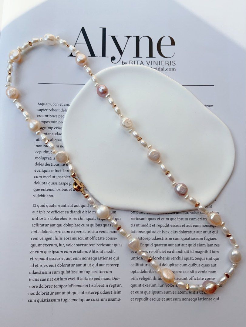 #PN85 [Sale]Candy Factory |Freshwater Pearl Necklace |Baroque Pearl |Mixed Sizes, Shapes & Colours|Good Lustre|53cm