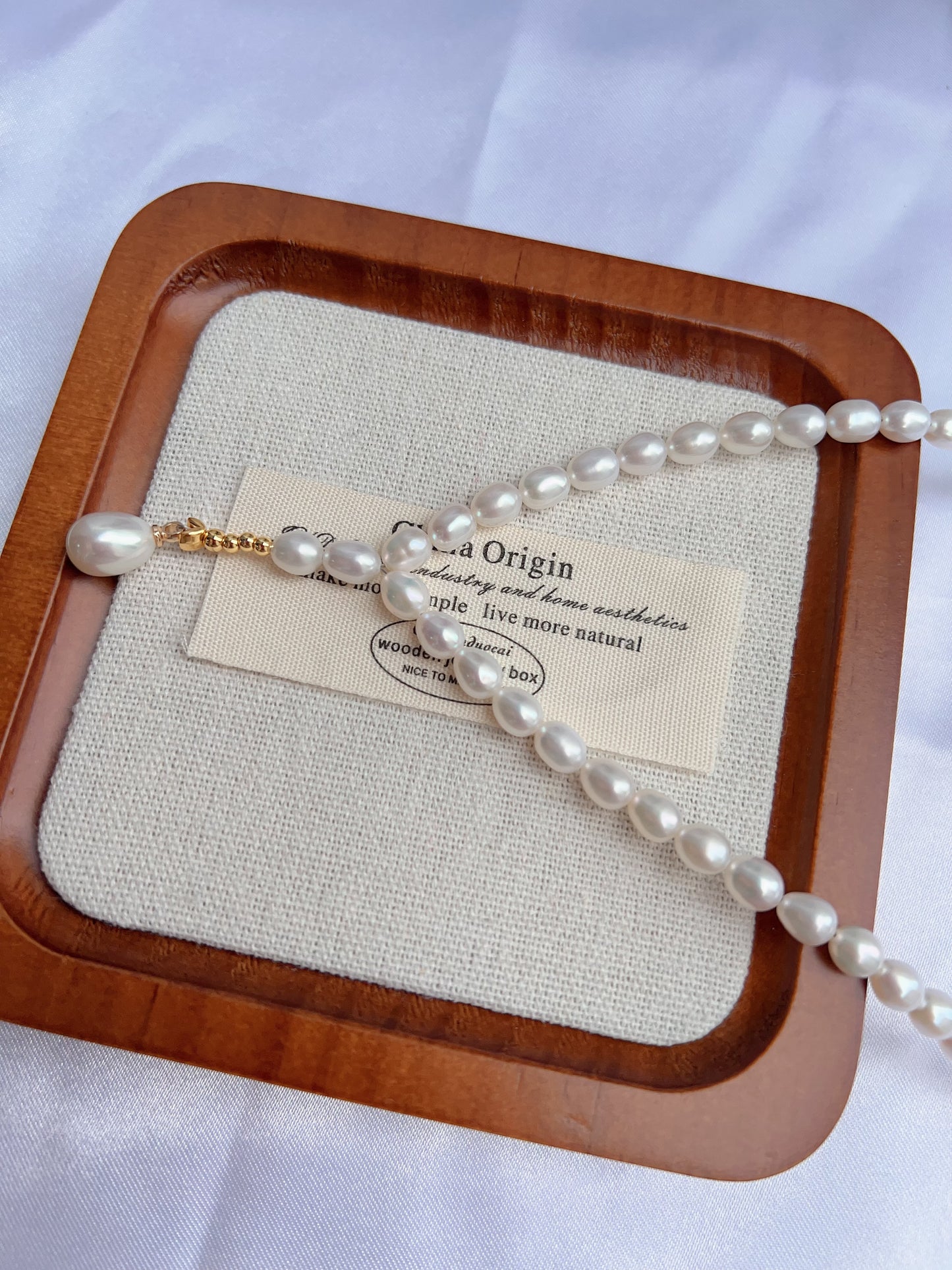 #PN1241 freshwater pearl necklace long Y shape necklace selected pearls white rice pearl high quality lustrous
