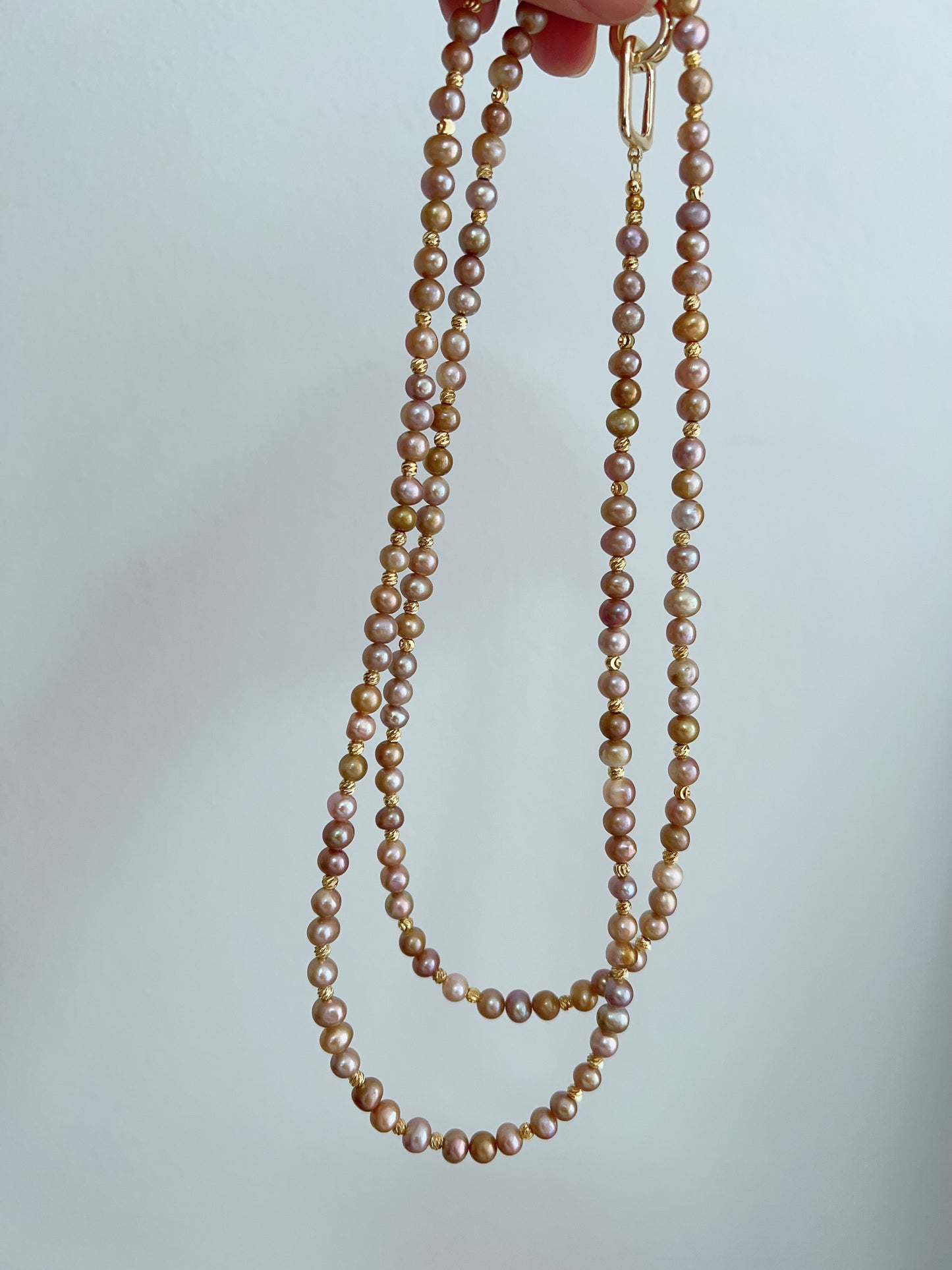 #PN1231 freshwater pearl necklace heart of the ocean long sweater necklace removable green-golden Mabe pearl pendant rare multiple way of wearing