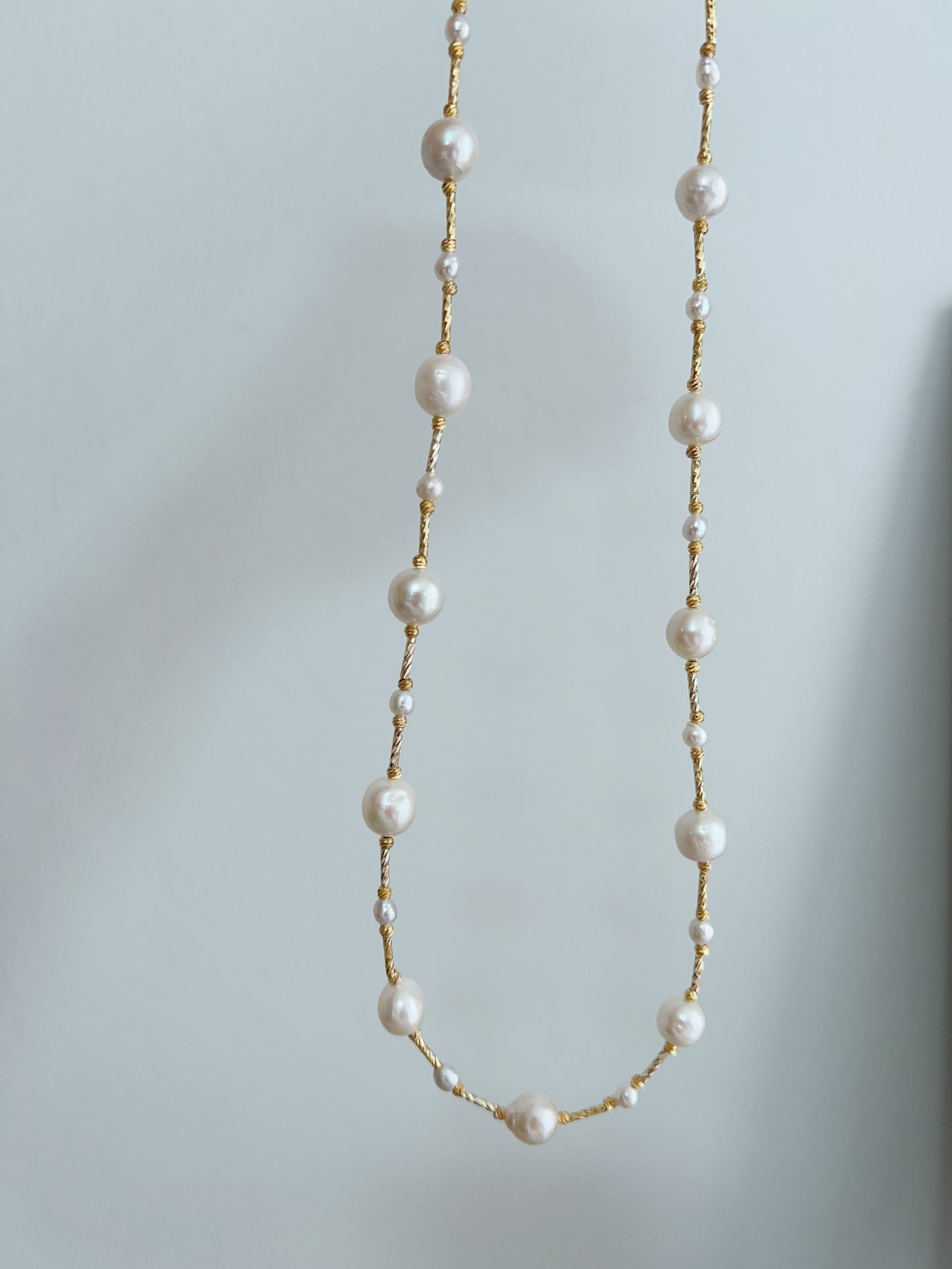 #PN1229 freshwater pearl necklace stary sky short version classic design elegant