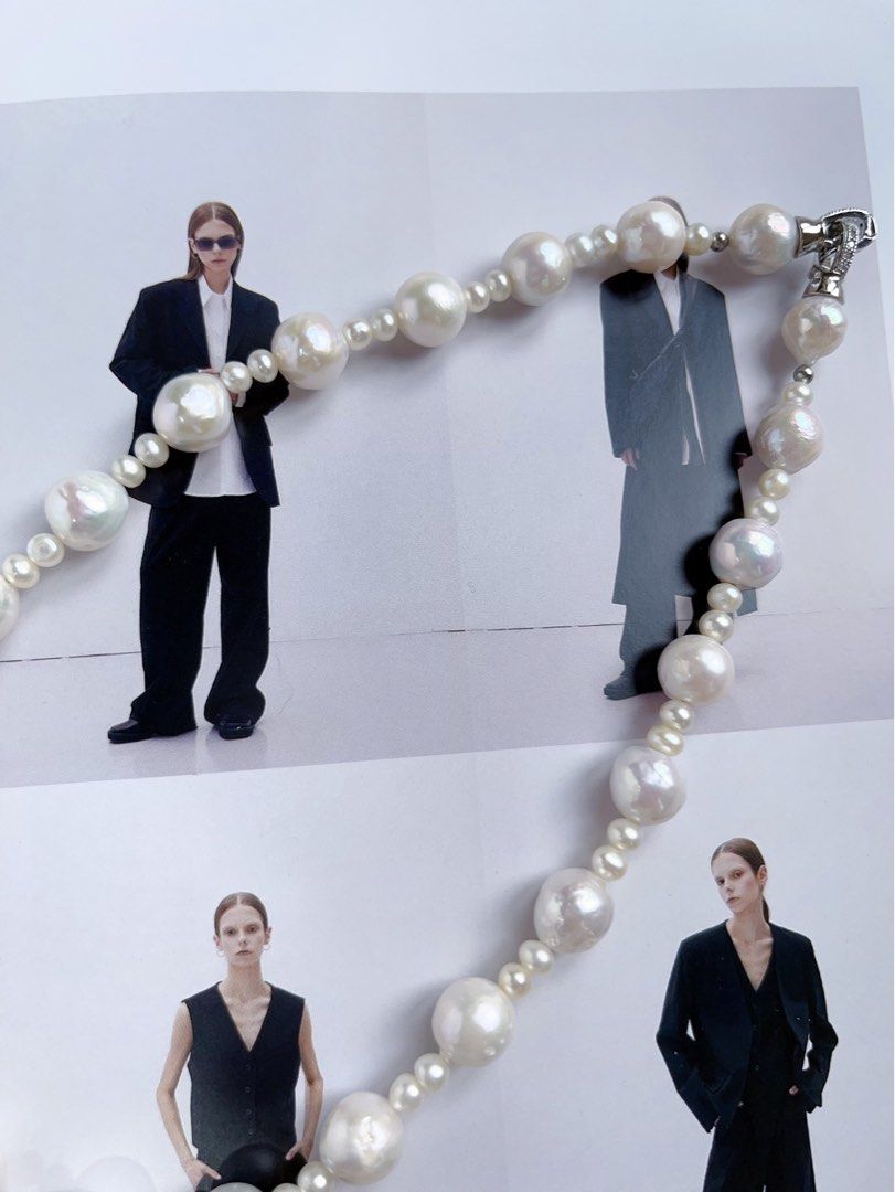 #PN554 [Sale] [Candy Paper] Freshwater Pearl Necklace |Baroque Pearl |Natural Wrinkles |Candy Paper Lustre|Baby Pearls