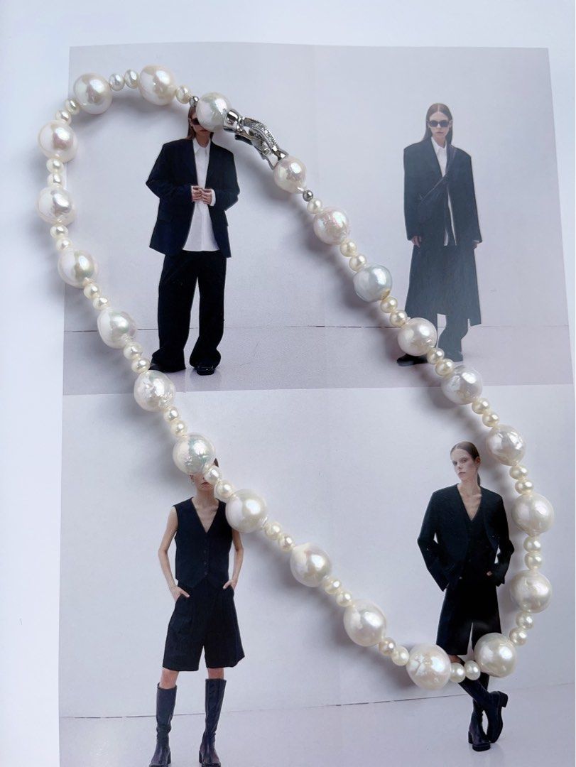 #PN554 [Sale] [Candy Paper] Freshwater Pearl Necklace |Baroque Pearl |Natural Wrinkles |Candy Paper Lustre|Baby Pearls