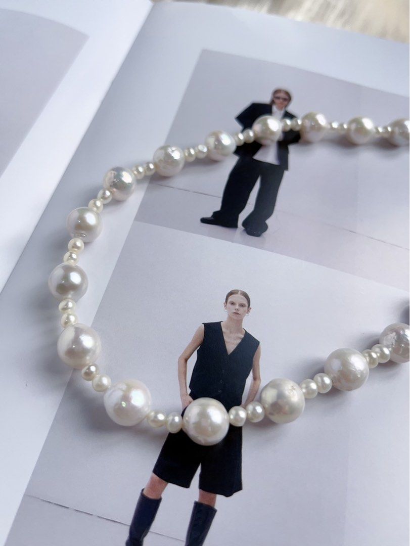 #PN554 [Sale] [Candy Paper] Freshwater Pearl Necklace |Baroque Pearl |Natural Wrinkles |Candy Paper Lustre|Baby Pearls