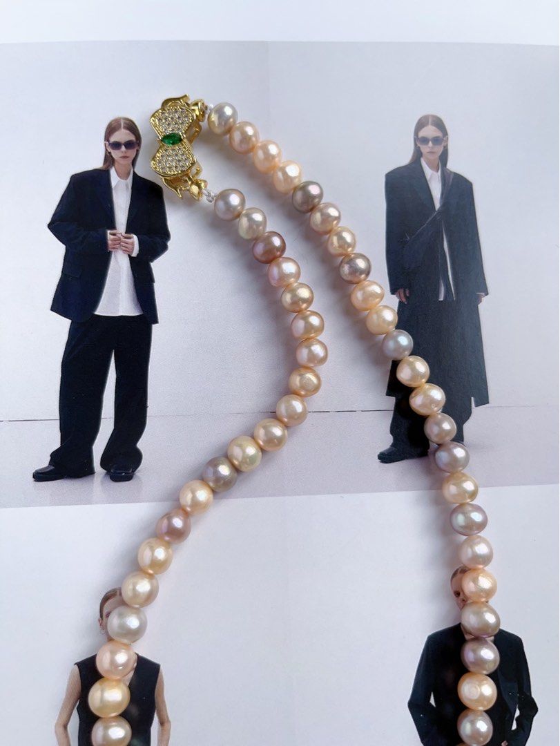 #PN558 [Sale][Candy Pearl] Freshwater Pearl Necklace |Candy Colour |Potato Shape