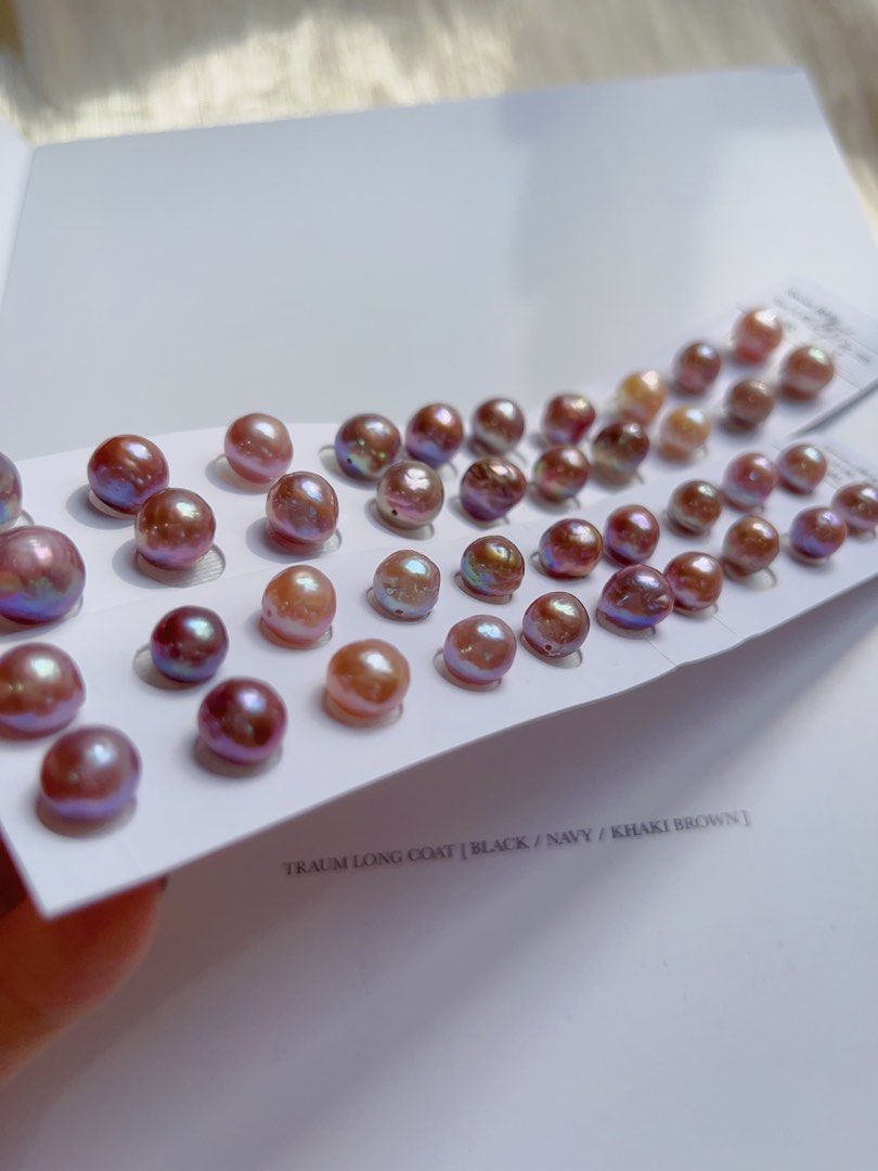 [Sale][Customisation Order] Freshwater Baroque Pearl Ear Studs Customisation| Wrinkled Crystal Sugar Baroque Pearl |Superb Metallic Lustre|Natural Colours & Shapes & Flaws|Irregular