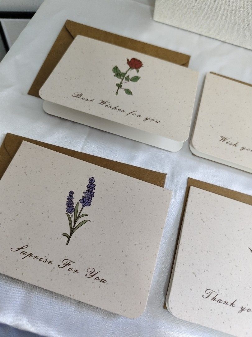 Floral Greeting Cards with Envelopes| GIFT Cards 💐| Thank You Card| Surprise You Card| For Jewelry Orders from the Store