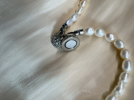 #PN488 [Floral Series] Contemporary Chic| Freshwater Pearl Necklace |Purple Quartz |Mixed Shapes| Magnetic Clasp