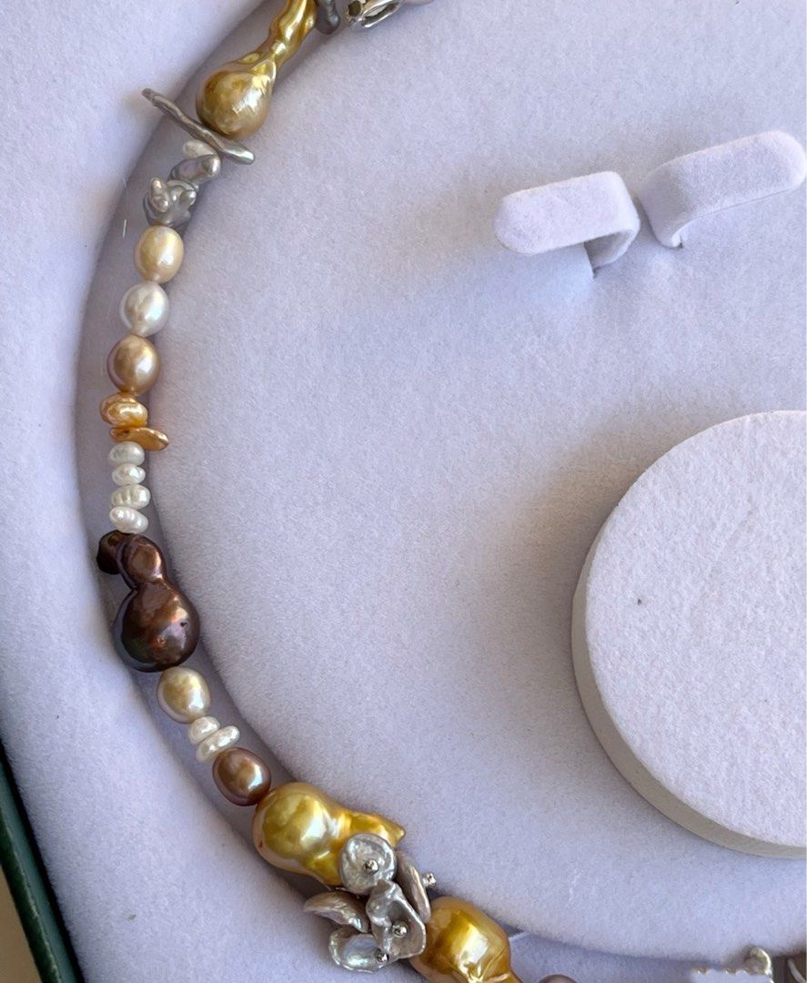#PN473 [Floral Series] Dynasty Fantasy | Freshwater Pearl Necklace |Electro-treated Colour |Mixed Colours|Baroque Pearl