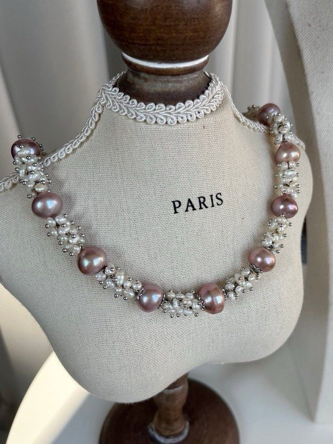 #PN512 [Floral Series] Supreme Romance| Freshwater Pearl Necklace |Pearl Petal |Lustrous|Edison Pearl |Baby Baroque Pearl