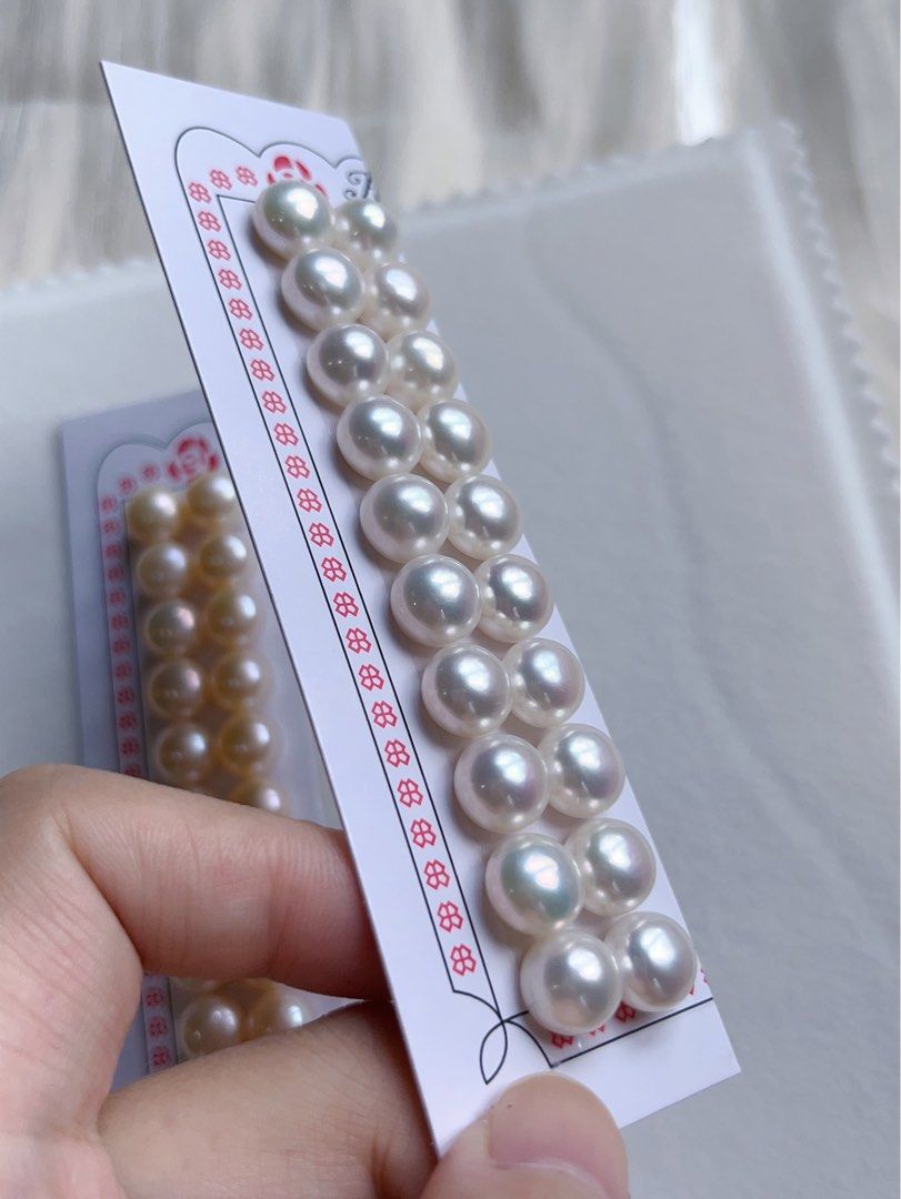 [Customisation Order][Free Shipping] Genuine Freshwater Pearl Ear Studs Customisation|Bun Shaped |Excellent Lustre|9mm-10mm