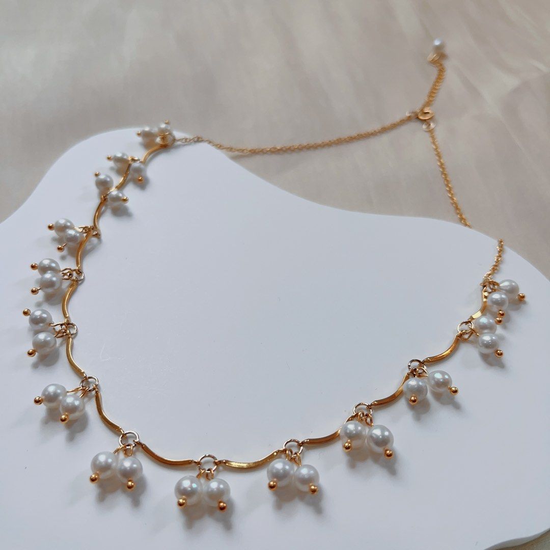 #PN586 [Sale] Genuine Freshwater Pearl Necklace Vintage Princess Style