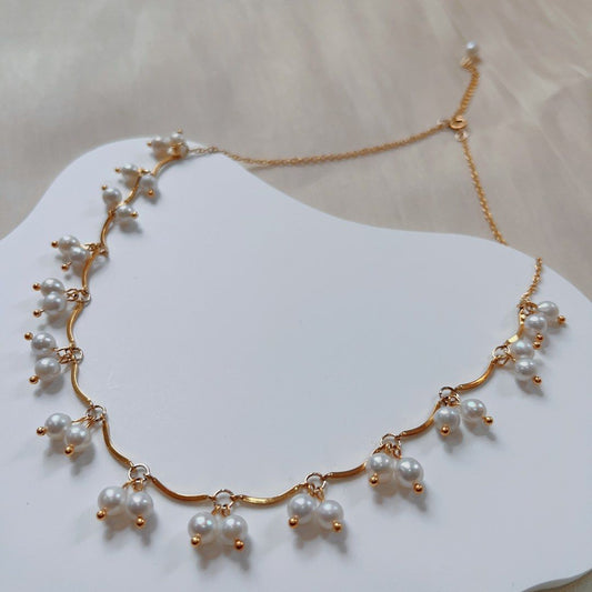 #PN586 [Sale] Genuine Freshwater Pearl Necklace Vintage Princess Style