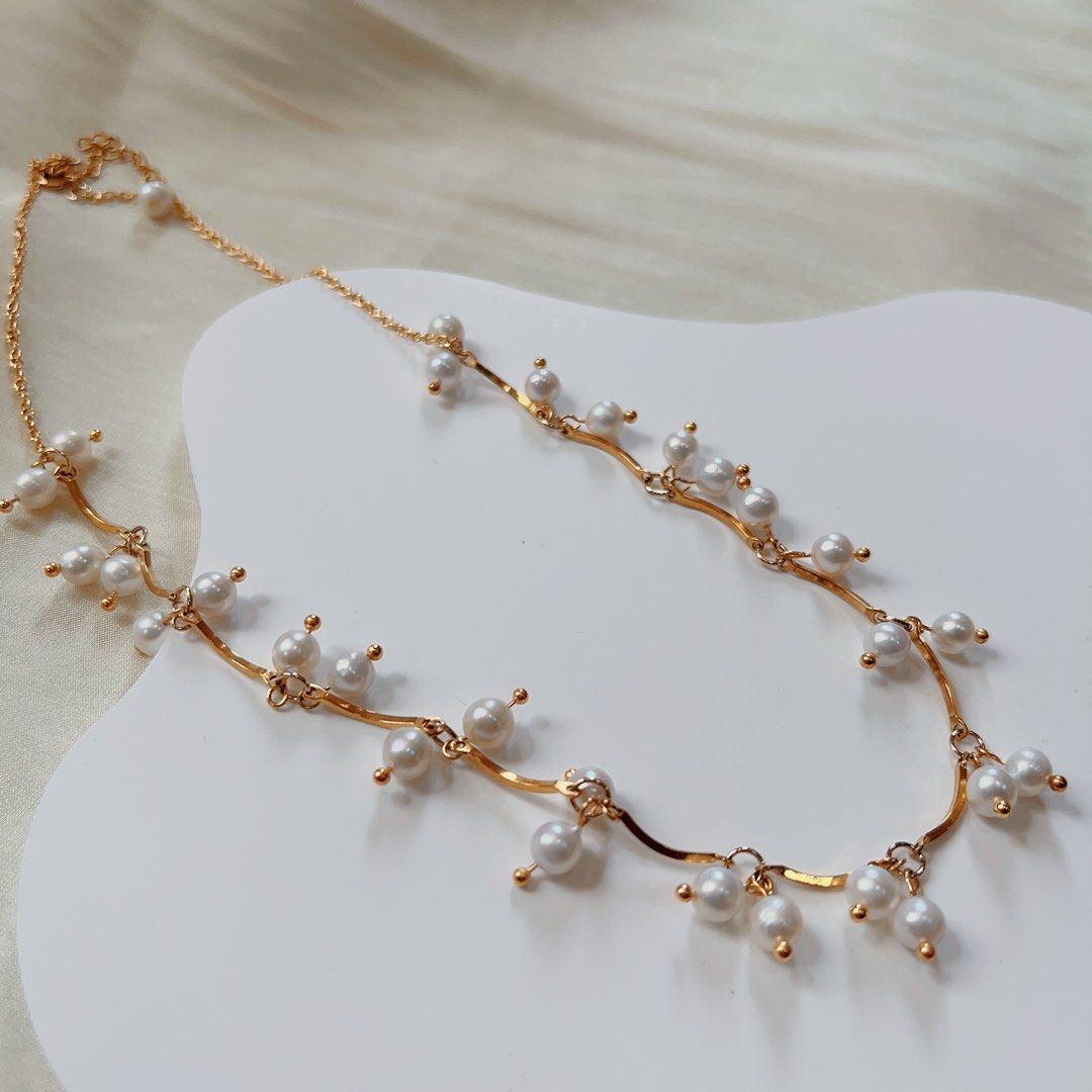 #PN586 [Sale] Genuine Freshwater Pearl Necklace Vintage Princess Style