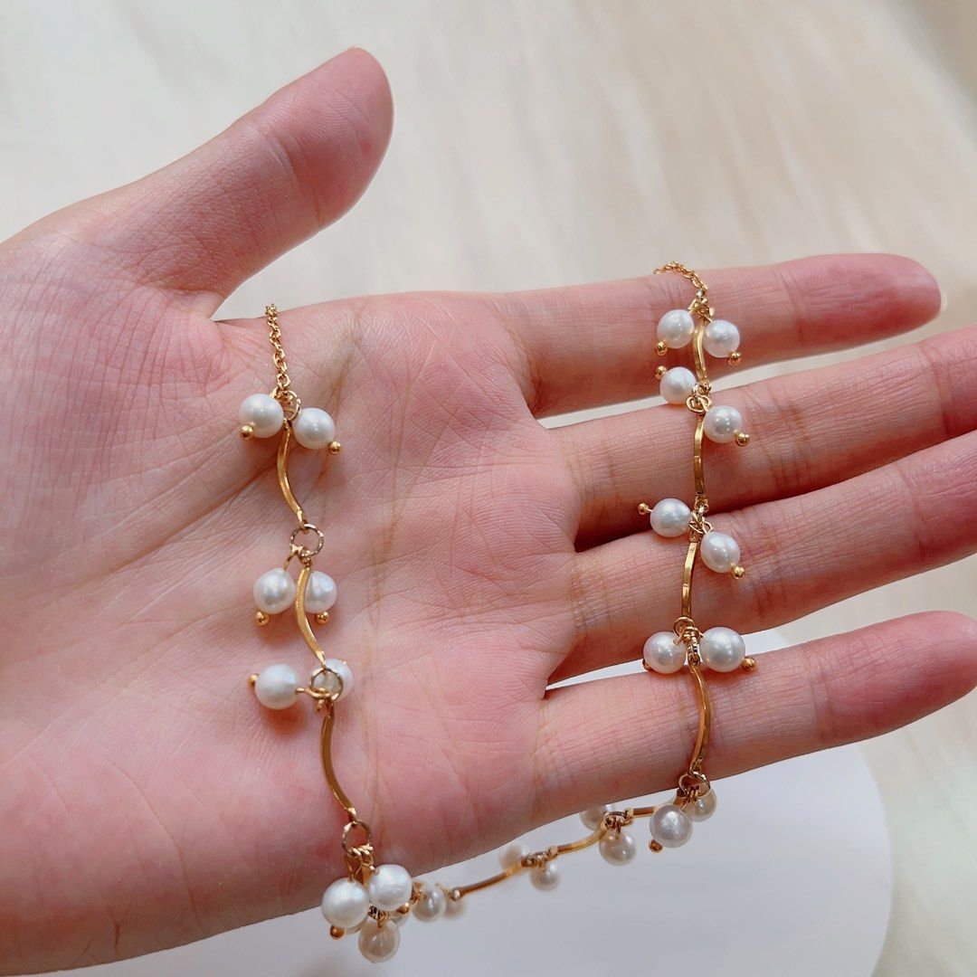 #PN586 [Sale] Genuine Freshwater Pearl Necklace Vintage Princess Style