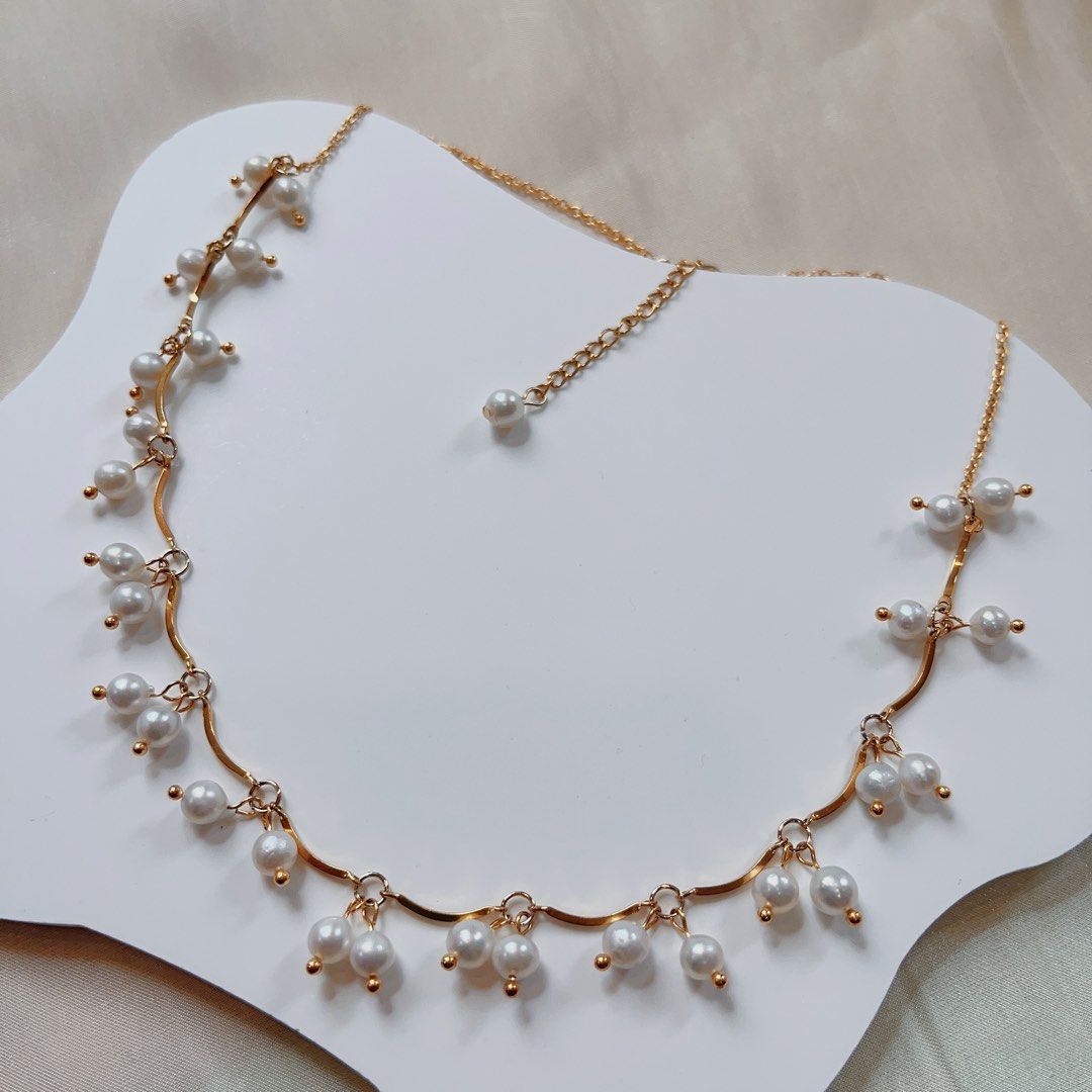 #PN586 [Sale] Genuine Freshwater Pearl Necklace Vintage Princess Style