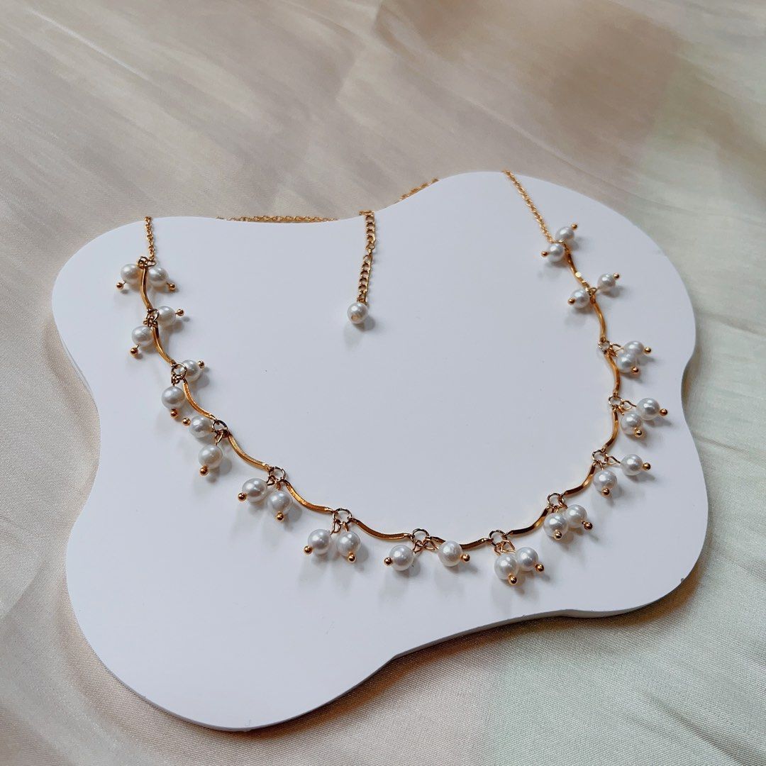 #PN586 [Sale] Genuine Freshwater Pearl Necklace Vintage Princess Style