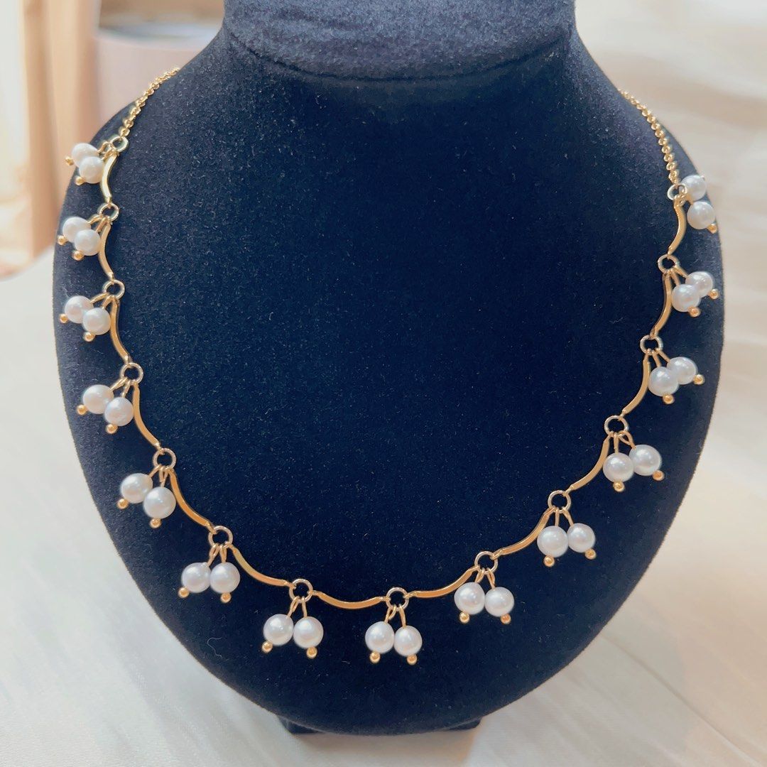 #PN586 [Sale] Genuine Freshwater Pearl Necklace Vintage Princess Style