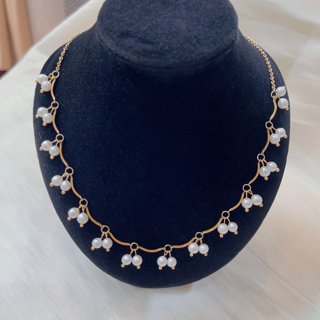 #PN586 [Sale] Genuine Freshwater Pearl Necklace Vintage Princess Style