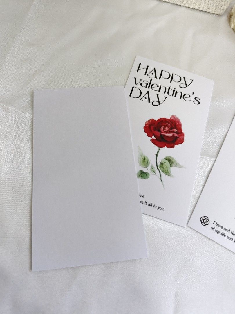 Gift Cards 🎁 Valentine's Day Cards with Rose Design| For Jewelry Orders from the Store