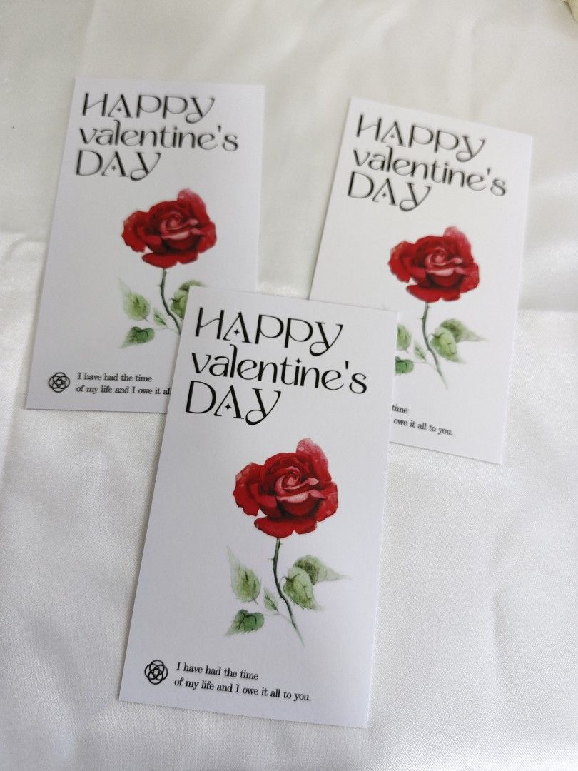 Gift Cards 🎁 Valentine's Day Cards with Rose Design| For Jewelry Orders from the Store