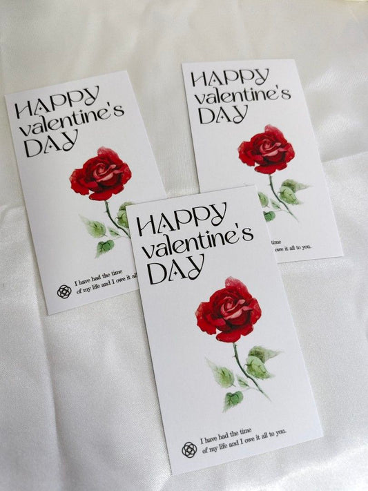 Gift Cards 🎁 Valentine's Day Cards with Rose Design| For Jewelry Orders from the Store
