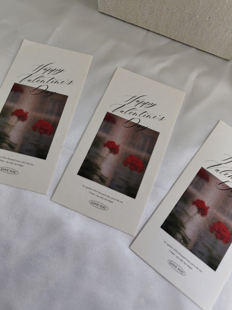 Gift Cards 💝 Valentine's Day Cards | Vintage Rose 🌹| Compact Size