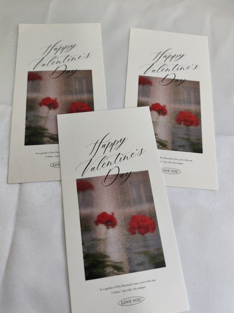 Gift Cards 💝 Valentine's Day Cards | Vintage Rose 🌹| Compact Size