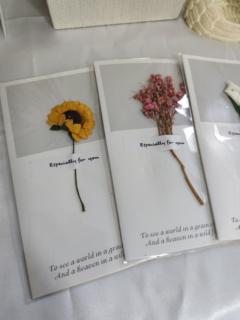 Handmade 3D Flower Greeting Cards| Gift Cards| Especially for You| Just For You| For Jewelry Orders from the Store