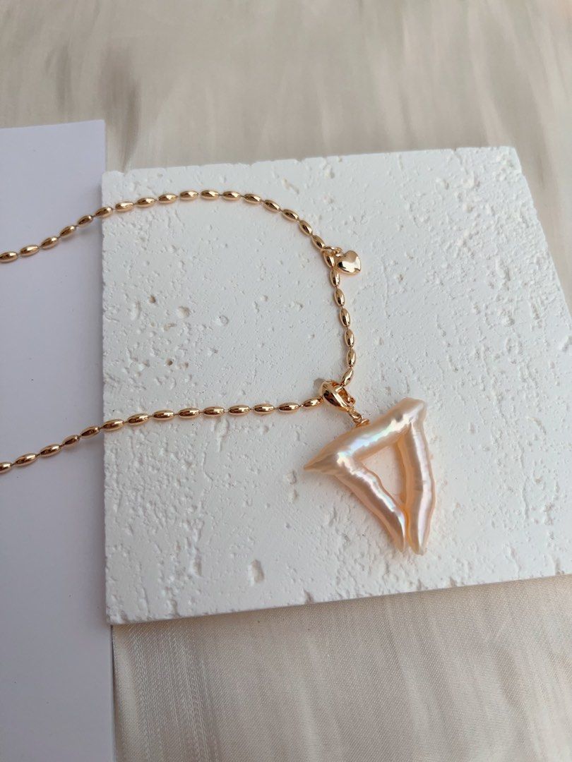 #PN1009 Freshwater Pearl Necklace | Big Heart 💓 Shape| 40+5cm| Special & Unique | Detachable Pendant