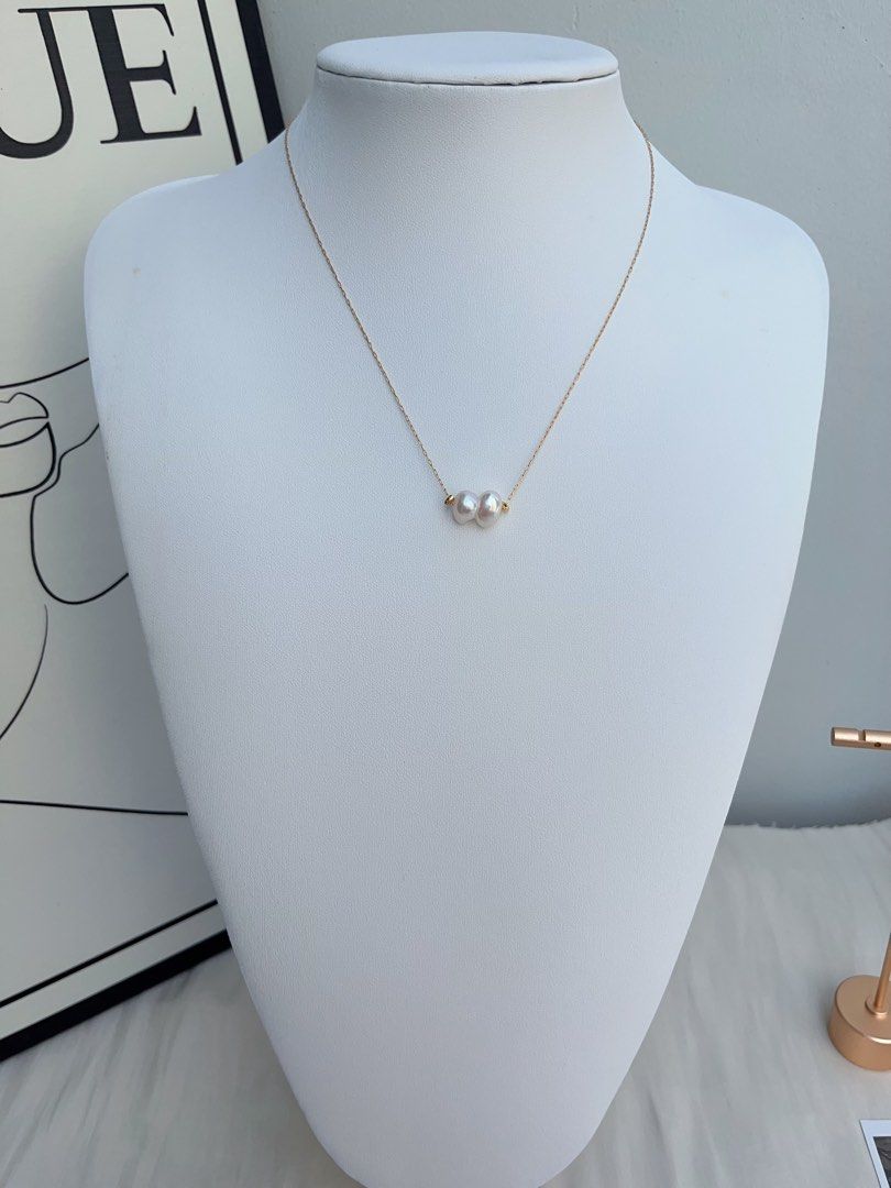 #PN1053 Freshwater Pearl Necklace | Your ❤️ & My ❤️ | Perfect Gift for Her| 心连心| Heart to Heart|Natural Shape |Christmas Gifts 🎁