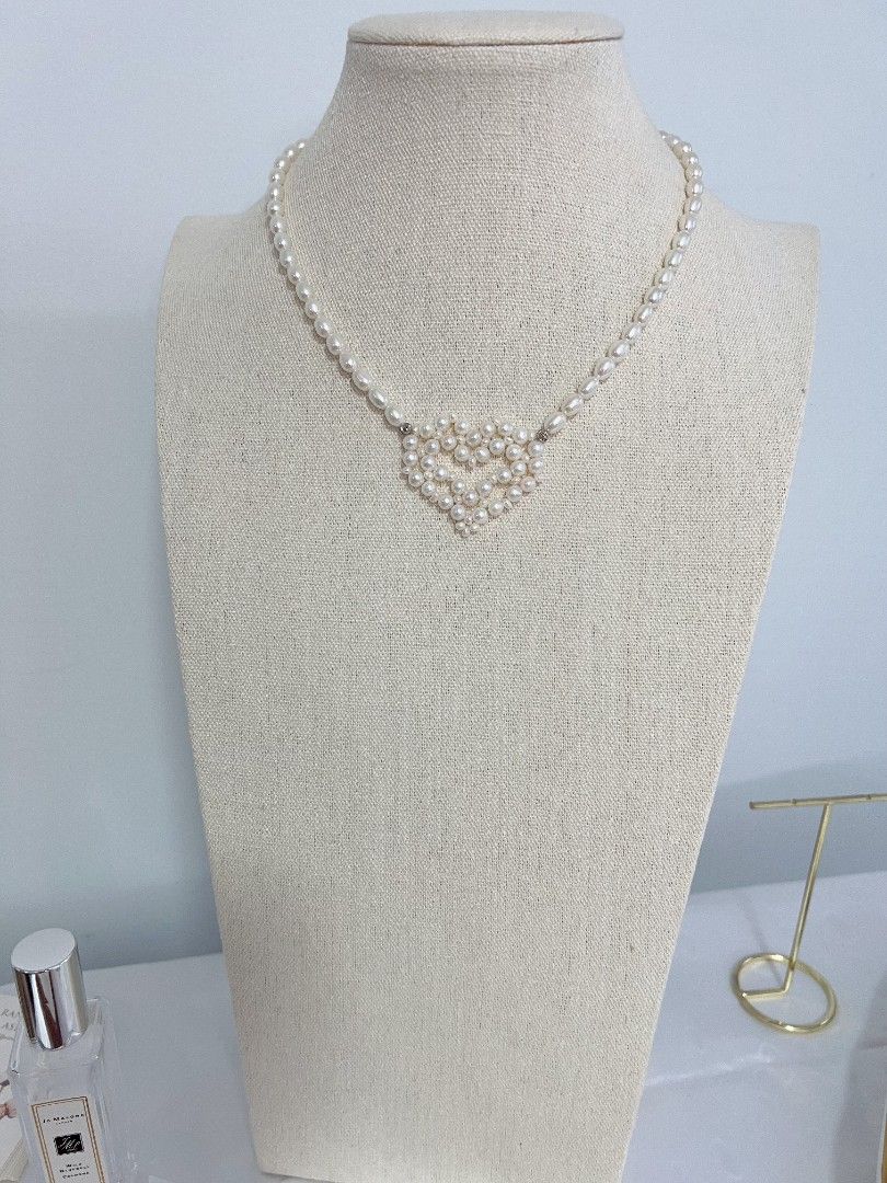 #PN1154 Freshwater Pearl Necklace| Braided Heart| One of A Kind| Give You My Heart 💓| Perfect for Gift